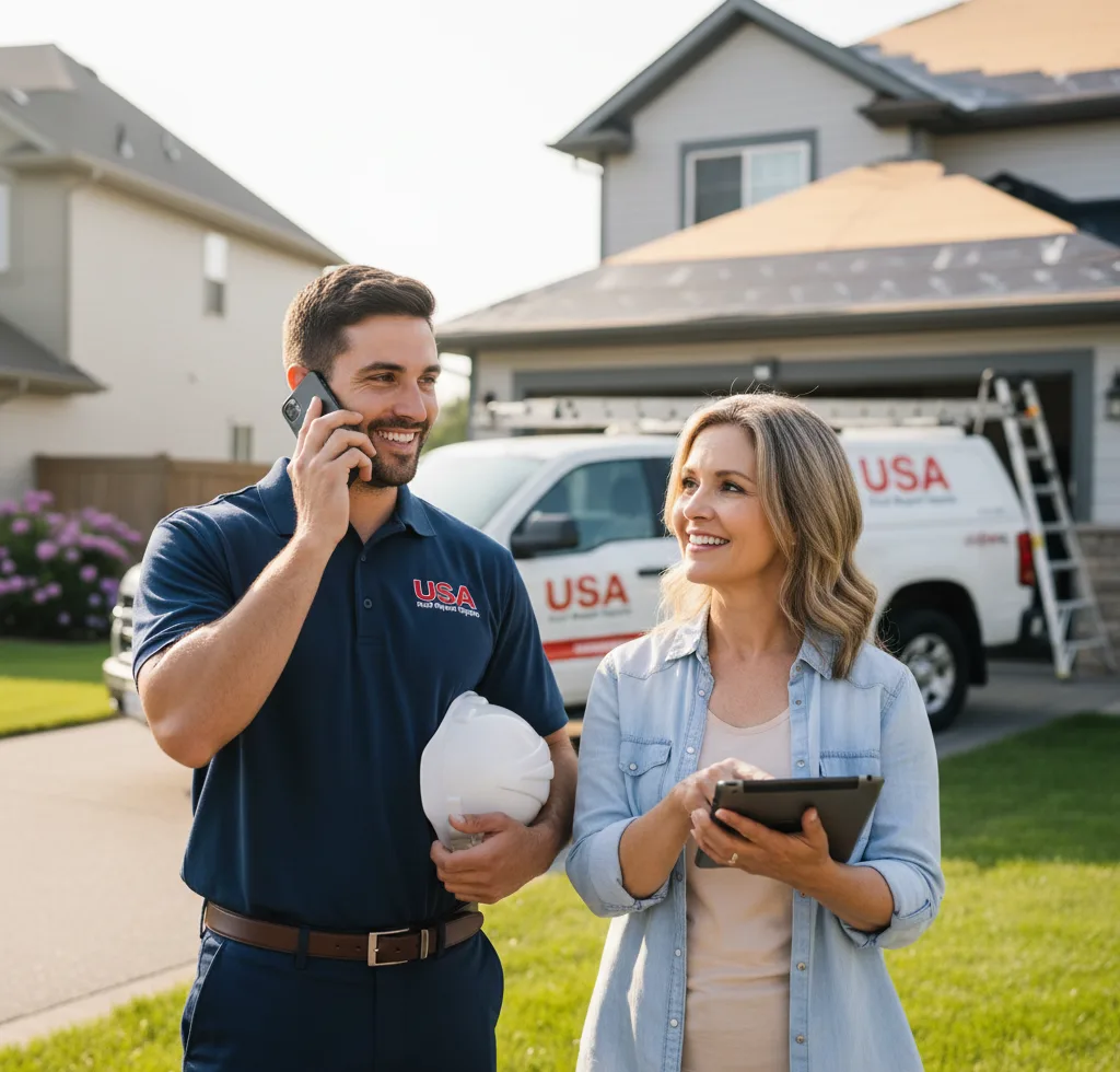 USA Roof Repair Experts customer support in Merrillville
